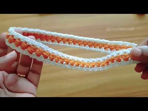 How to Crochet a Baby Headband / Belt 