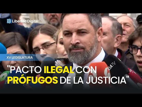 Abascal asegura que la legislatura nace &quot;de un pacto ilegal con pr&oacute;fugos de la justicia&quot;