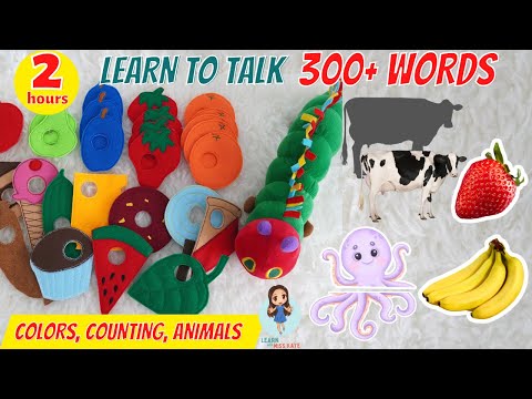 Learn  to TALK | First Words for Baby and Toddlers | Brown Bear Brown Bear What Do You See