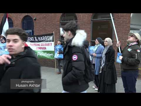 Harrow demo outside Barclays