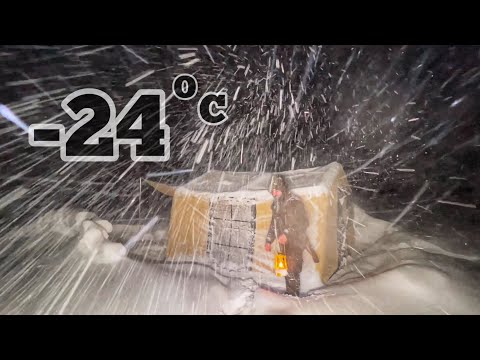 OUR COLDEST SNOW CAMP AT -24 DEGREES