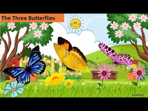 Bedtime Story | English  Story For Kids  | Three Butterflies 