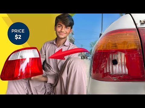 The Art of Hand-Rebuilding a Broken Vehicle Tail Light to Its Original Shape