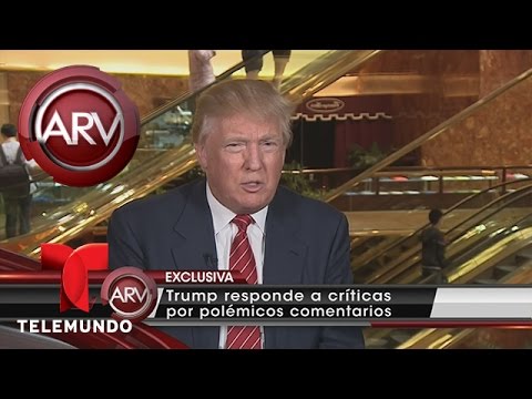 Donald Trump habla sobre sus declaraciones contra latinos | Al Rojo Vivo | Telemundo