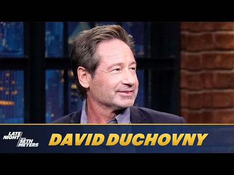 David Duchovny Got Ready in an Airport Yoga Room While Filming What Happens Later