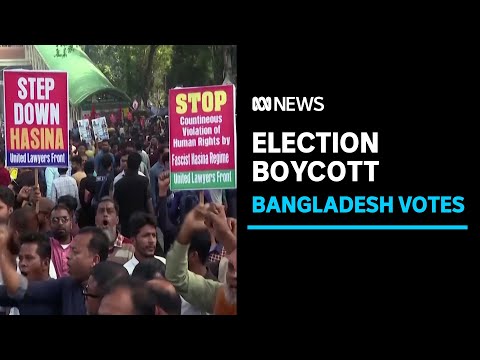 Bangladesh election labelled a 'sham' by pro-democracy activists | ABC News