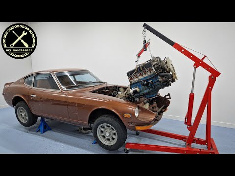 How to remove the Engine from a 240Z - Step by Step Explained