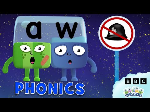 Long Vowel Sounds - AU &amp; AW | Phonics For Kids - Learn To Read | Alphablocks