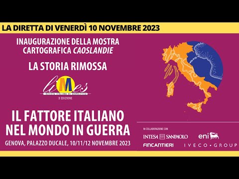 X Festival di Limes,  Il fattore italiano nel mondo in guerra - la diretta di venerd&amp;igrave; 10 novembre