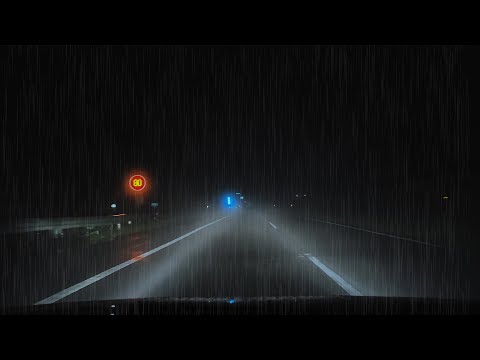 ☔️Driving Silently Alone on a Rainy Highway📽️Real Footage(No Loop)