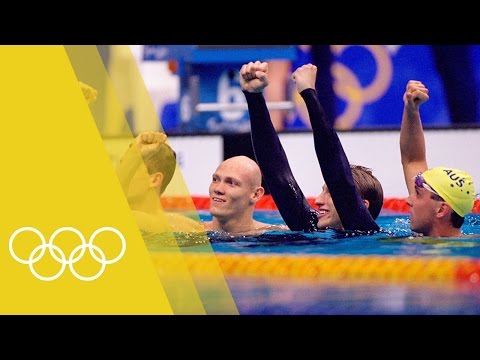 Australia win Men's 4x200m freestyle relay gold | Sydney 2000