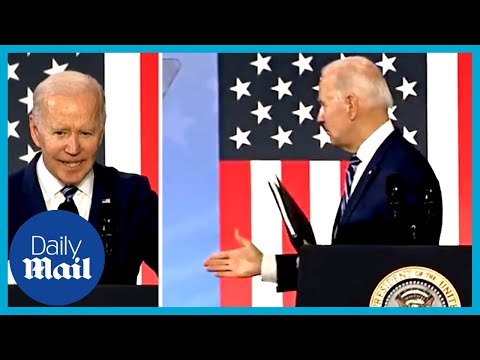 Biden handshake fail: POTUS appears to 'shake thin air' after speech