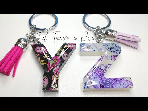 Easiest Resin Letter Keychains | Design #18 | What I do with leftover resin? 