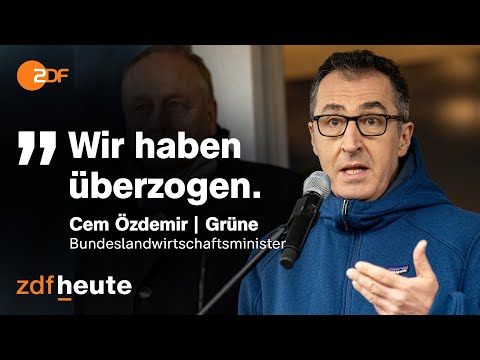 Protest der Landwirte - Schmerzgrenze laut &Ouml;zdemir &uuml;berschritten | heute journal