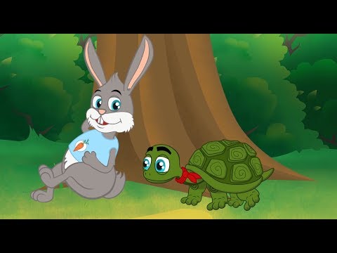 le Li&egrave;vre et la Tortue | Fable de La Fontaine |  dessin anim&eacute; en fran&ccedil;ais avec les P'tits z'Amis