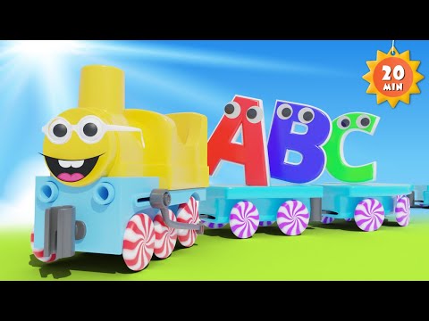 ABC Song for Babies | ABC Train &amp; More | Preschool Learning Video