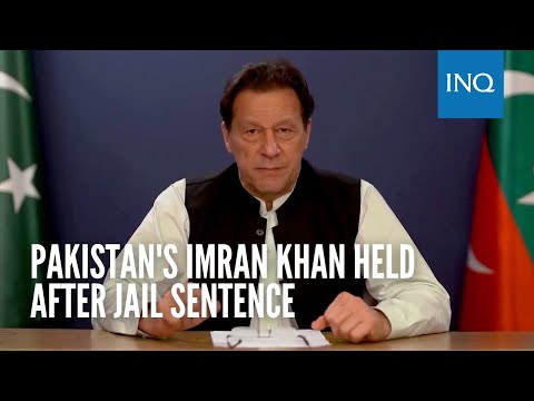 Pakistan's Imran Khan held after jail sentence