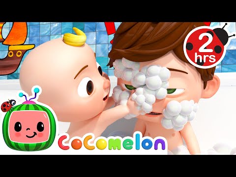 🧼 BATH SONG KARAOKE! 🧼| 2 HOURS OF COCOMELON! | Sing Along With Me! | Moonbug Kids Songs