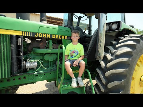 Kids Playing on The Farm with Real Tractors and Kids Trucks Compilation | Tractors for kids