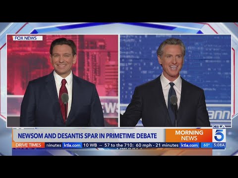 Newsom, DeSantis spar in primetime debate