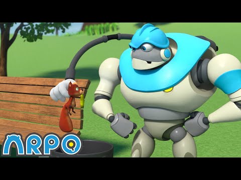 Pick Up Your Litter! 🚯 | ARPO | Moonbug Kids - Funny Cartoons and Animation