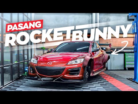 Akhirnya RX-8 Jadi Keren‼️ | Pasang Body Kit Rocket Bunny di RX-8 Giveaway