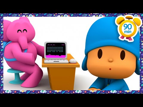 👾 Elly's Computer | Pocoyo in English - Official Channel | Cartoons for Kids