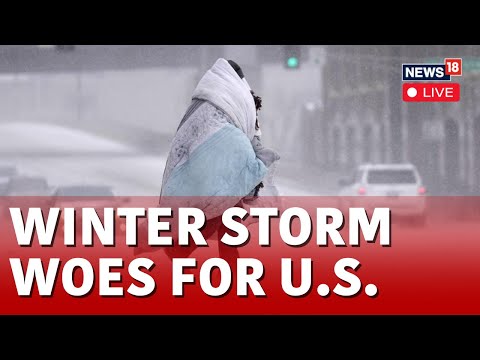 Powerful Winter Storm In US Unleashes Snow, Freezing Temperatures LIVE | USA News LIVE | N18L