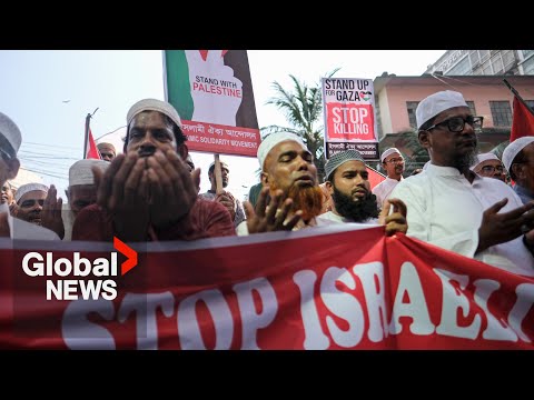 Israel-Gaza: Thousands join protests in support of Palestinians in Middle East and beyond