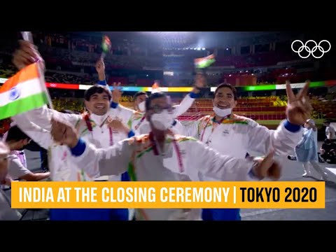 India 🇮🇳 at the Closing Ceremony | 