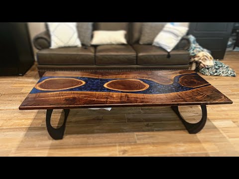 Nokon Blue Epoxy River Table Build Video