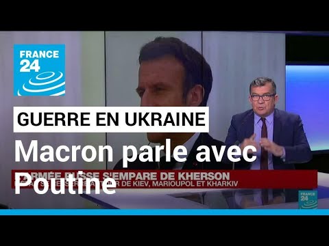 Ukraine : Macron s'est entretenu avec Poutine &bull; FRANCE 24