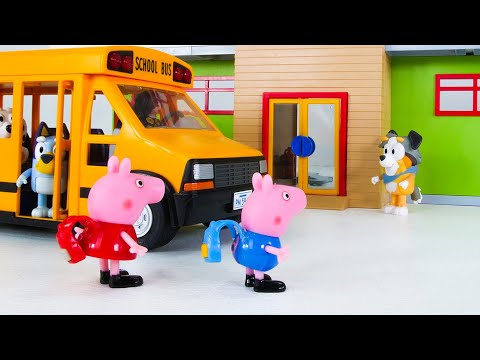 Peppa Pig and Bluey Go to School! (Hindi)