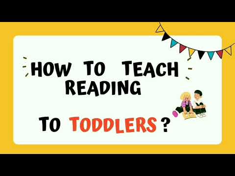 How to teach reading to Toddlers | Video 1|