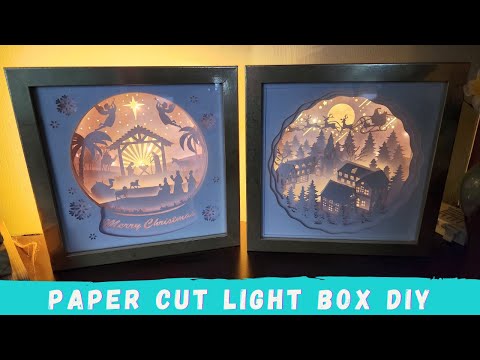 How to Make Paper Cut Light Box that Lights Up!