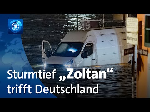 Sturmtief &bdquo;Zoltan&ldquo;: Sch&auml;den durch Orkan und Sturmflut