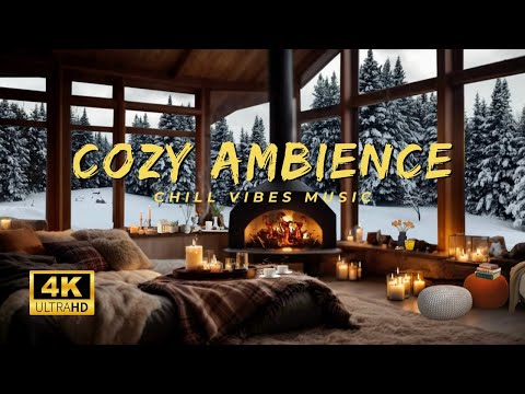 🔥COZY Winter Ambience with Relaxing Jazz Music for Working and Studying