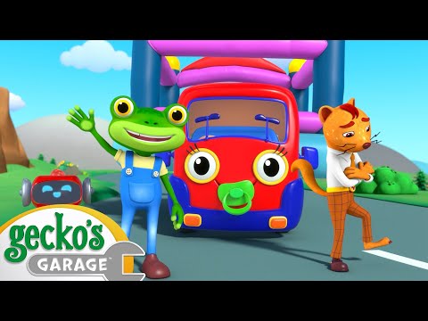 Bouncy Castle Blimp Rescue | Gecko's Garage | Cartoons For Kids | Toddler Fun Learning