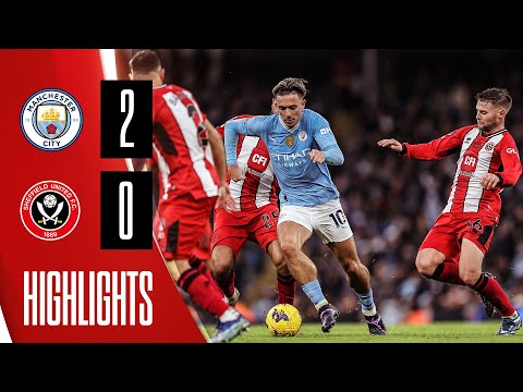 Rodri &amp; Alvarez Goals Down Blades | Manchester City 2-0 Sheffield United | Premier League highlights