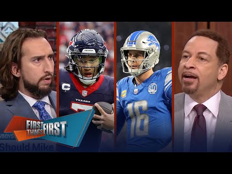 C.J. Stroud, Texans defeat Browns, Lions win 1st playoff game in 32 Years | NFL | FIRST THINGS FIRST