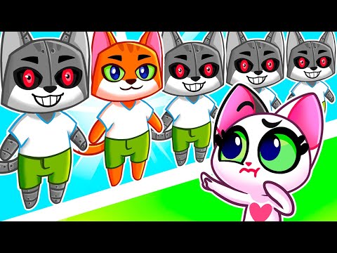 Real Daddy VS Copycat?🙀 Where is my Daddy? || Cartoons by Purr-Purr Stories