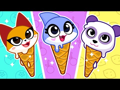 Colorful Ice Cream Song 🍦 How to Make Friends 🍦 Playtime in Kindergarten 🍦 Good Habits for Kids