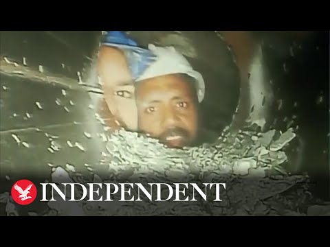 First visuals of Indian workers trapped inside tunnel