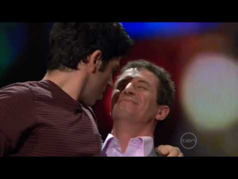 Chas Licciardello from The Chaser Kisses Rove