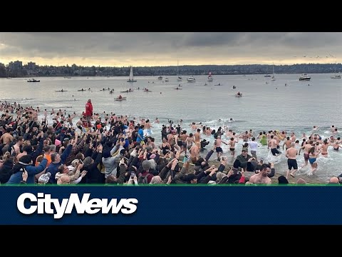 Vancouver's annual Polar Bear Swim returns to English Bay after two years