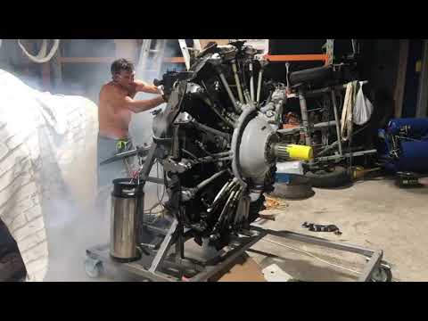 Teste motor radial - Aeron&aacute;utico - Radial engine test - Aeronautical