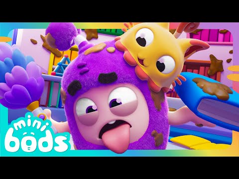 Jeff's Messy Guest 🧼 | Minibods | Preschool Cartoons