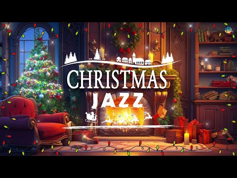 Relaxing Christmas music, Calm Christmas music, Snowy Christmas Eve and cozy fireplace