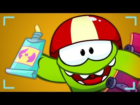 Om Nom Kisah - Skateboard Fun | Funny Cartoons for Kids | Episode Baru