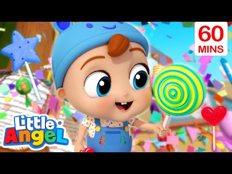 Baby John's YUMMY Lollipop 🍭 | Bingo and Baby John | Little Angel Nursery Rhymes and Kids Songs